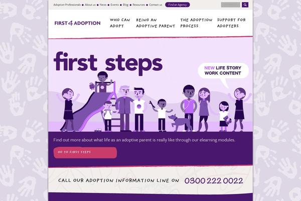 first4adoption.org.uk site used Bemyfamily