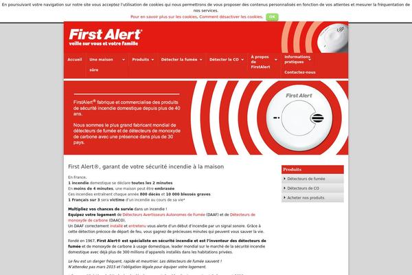 firstalert.fr site used Classy1.02