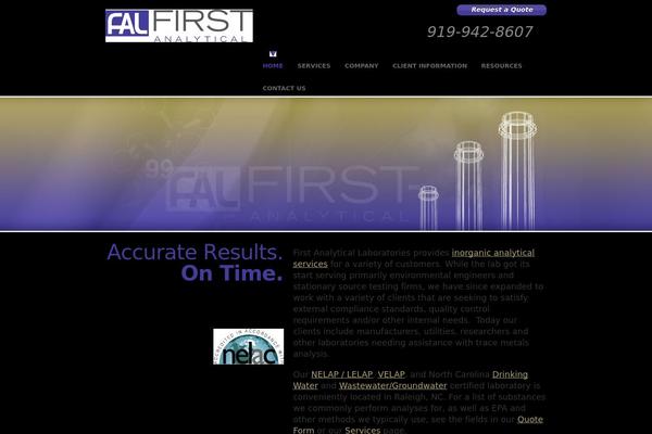 firstanalyticallabs.com site used Fal