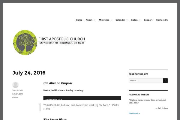 Churchope theme site design template sample