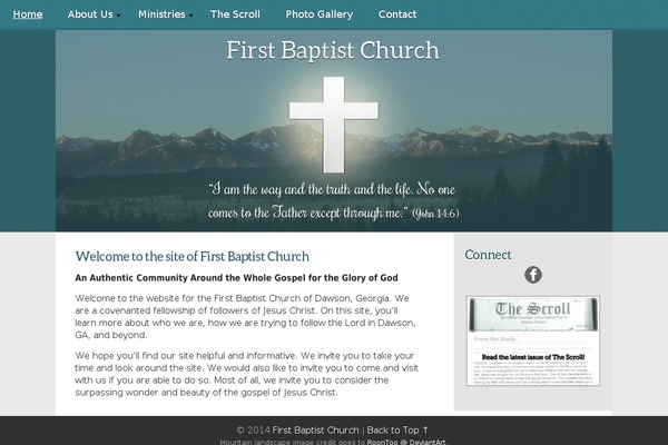 firstbaptistdawson.org site used Theme02