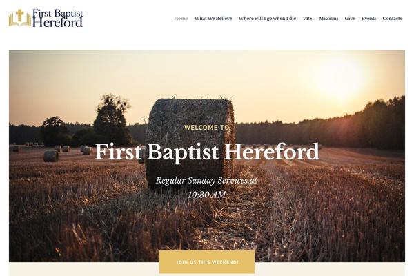 firstbaptisthereford.com site used Salvation-child
