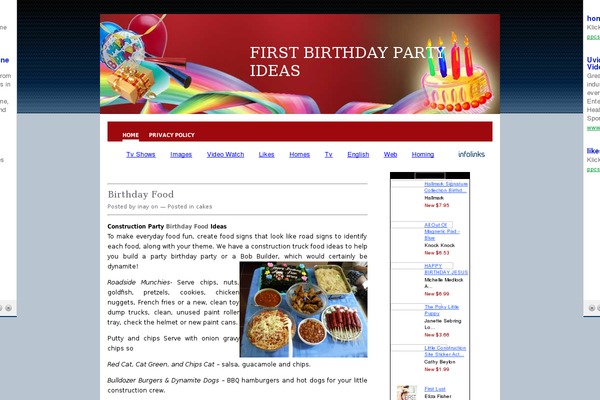 firstbirthdaypartyideas.tk site used New-golden-gray