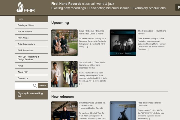 firsthandrecords.com site used First-hand-records