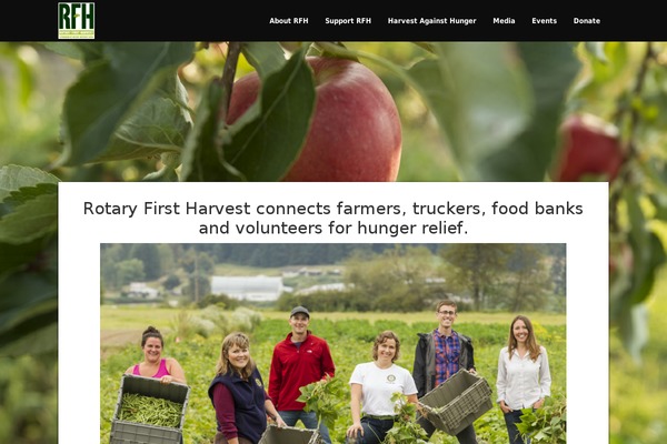 firstharvest.org site used Passage