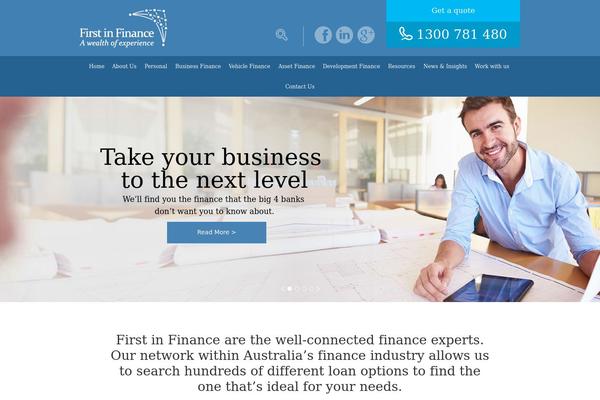firstinfinance.com.au site used First-in-finance
