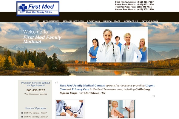 Care theme site design template sample