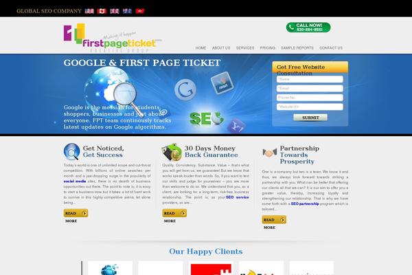 firstpageticket.com site used First-page-ticket