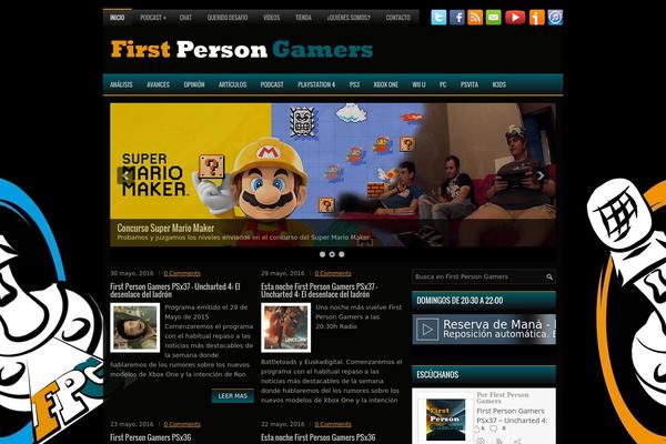 Videogamer theme site design template sample