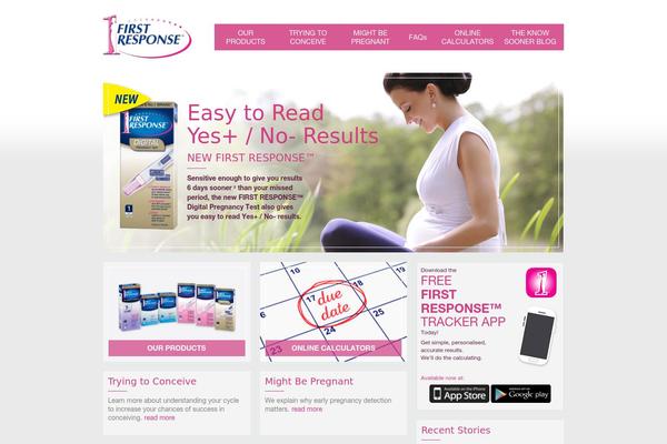 firstresponsepregnancy.com.au site used Firstresponse