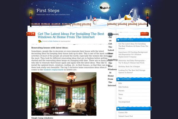 firststeps.us site used Xmas Theme
