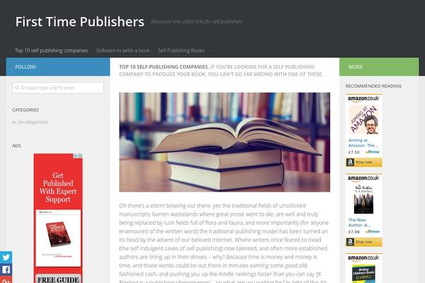 Hueman theme site design template sample