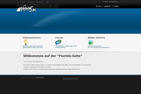 fischlis.at site used Orion_wptheme