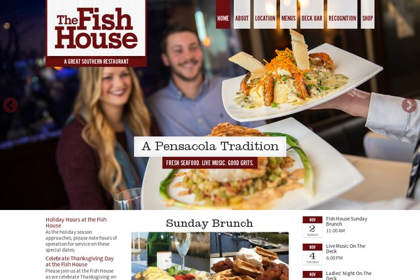 fishhousepensacola.com site used Gsrestaurants