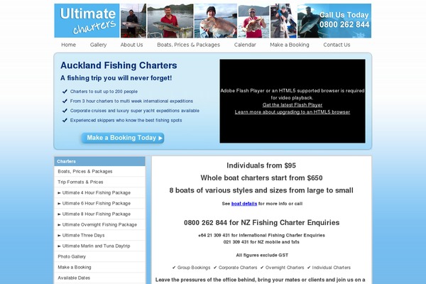 Fishing theme site design template sample