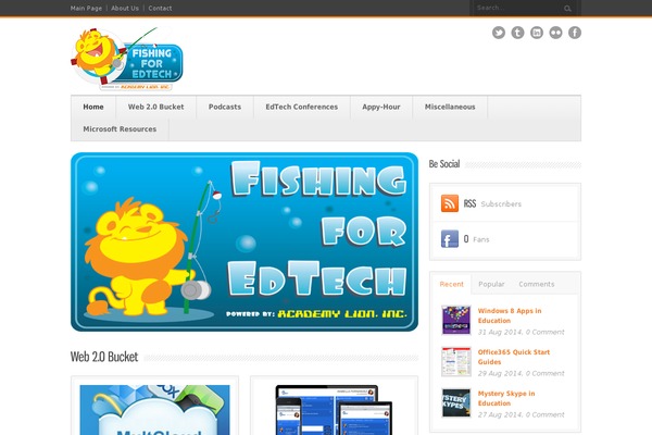fishingforedtech.com site used Bangkok Press v1.12