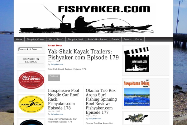 fishyaker.com site used Magazine Basic