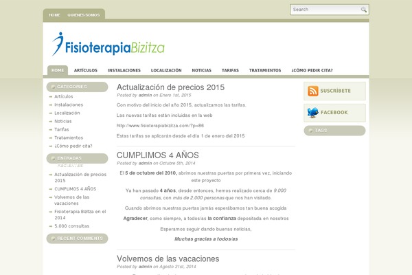 fisioterapiabizitza.com site used Estetica