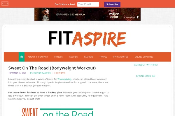 fitaspire.com site used Yoga-fitness