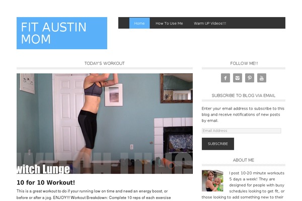fitaustinmom.com site used Metro Pro