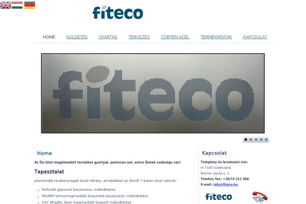 fiteco.hu site used Fiteco1