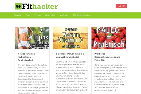 fithacker.de site used Thrive