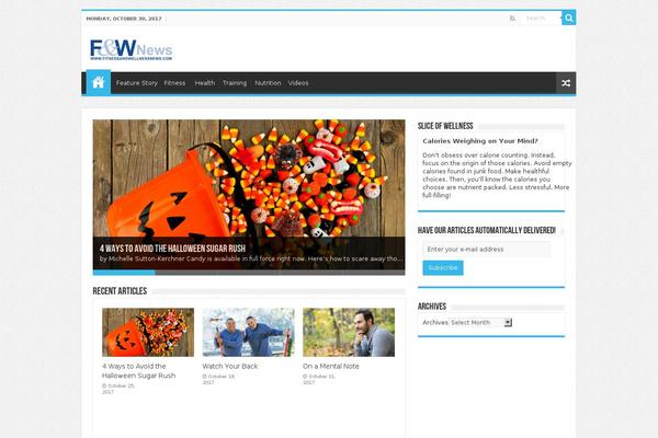 Sahifa theme site design template sample