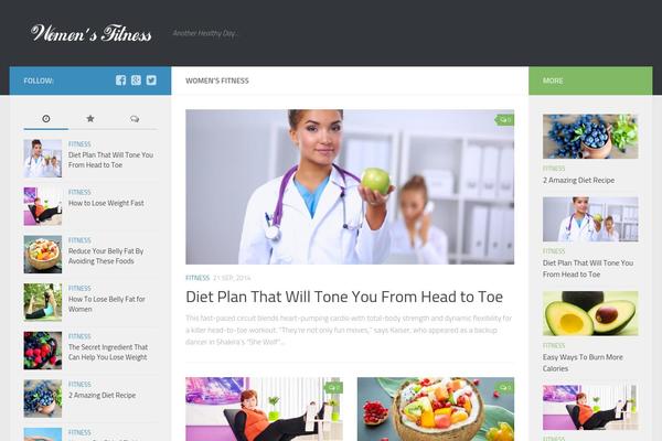 Hueman theme site design template sample