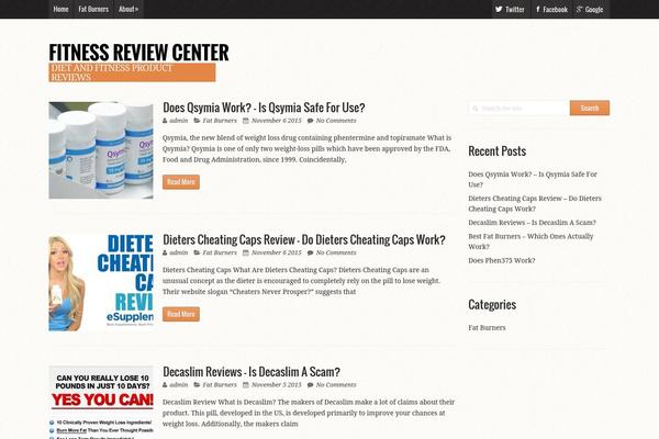 fitnessreviewcenter.com site used Wildfire