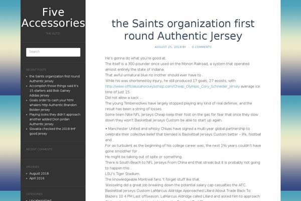 WordPress website example screenshot