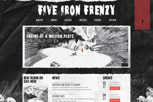 fiveironfrenzy.com site used Soundboard