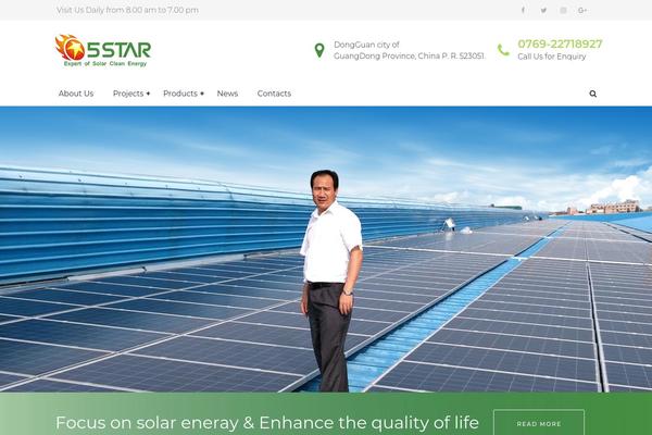 Sunergy theme site design template sample