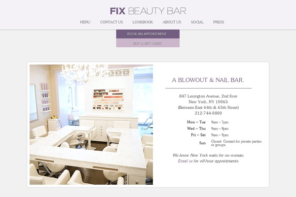 fixbeautybar.com site used Fix