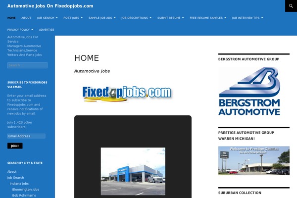 WordPress website example screenshot