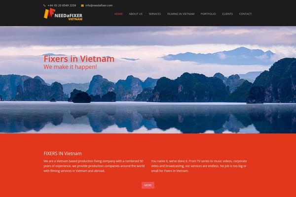 Total theme site design template sample