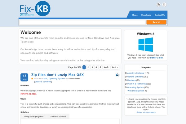 WordPress website example screenshot