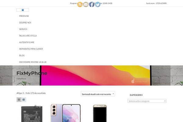 Phone-repair theme site design template sample