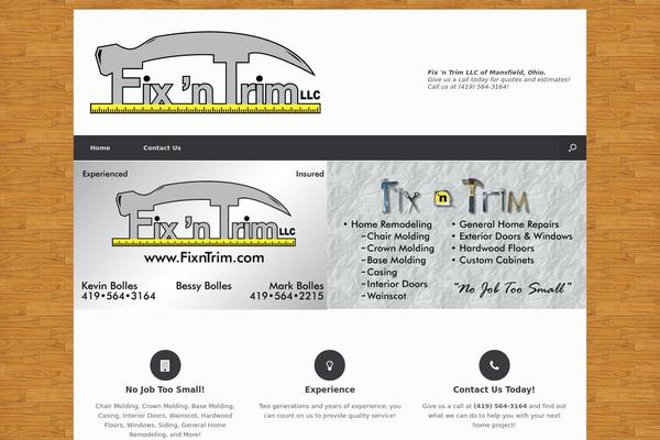 Vantage theme site design template sample