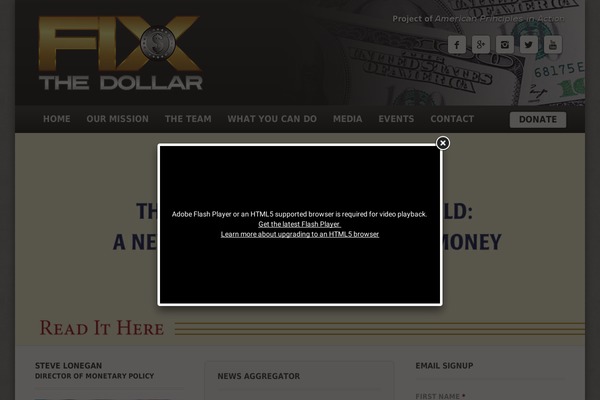 Site using Arscode-ninja-popups plugin