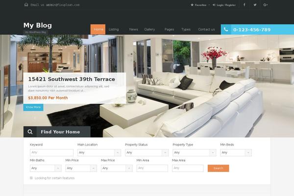 WordPress website example screenshot