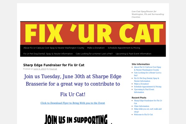 WordPress website example screenshot