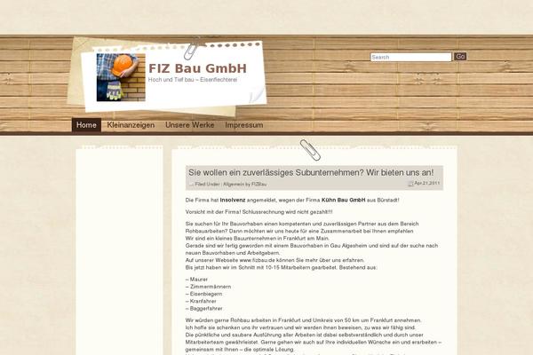 Wood is Good theme site design template sample