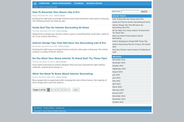 WordPress website example screenshot