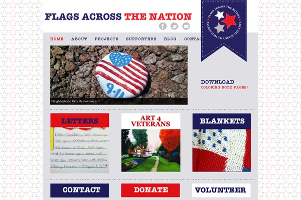 flagsacrossthenation.org site used Flags