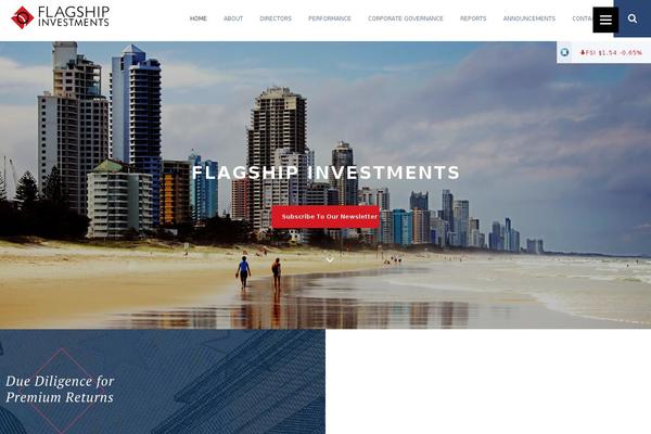 Flagship theme site design template sample