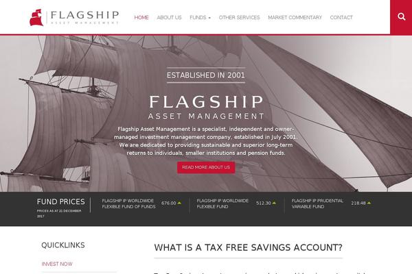 Flagship theme site design template sample