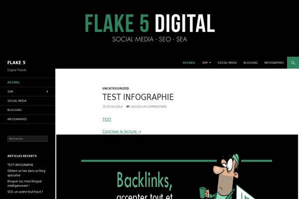 flake5.fr site used Paulblack