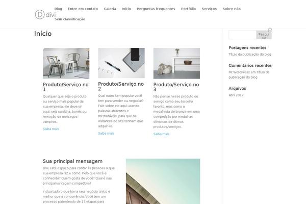 WordPress website example screenshot