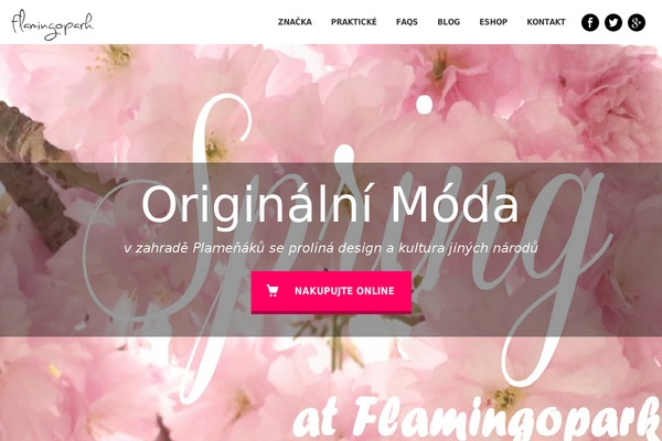 Flamingo theme site design template sample