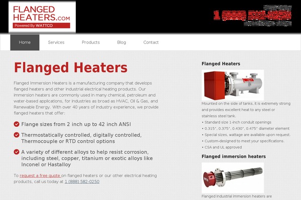 flangedheaters.com site used Template1b